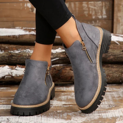 Boots For Women | Side Zip Waterproof Non-Slip