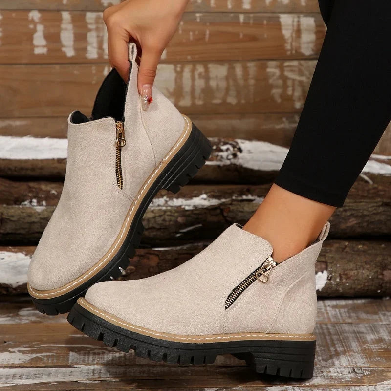 Boots For Women | Side Zip Waterproof Non-Slip