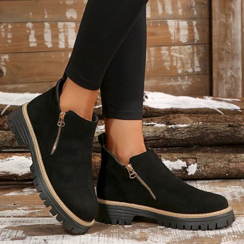 Boots For Women | Side Zip Waterproof Non-Slip