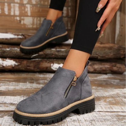 Boots For Women | Side Zip Waterproof Non-Slip