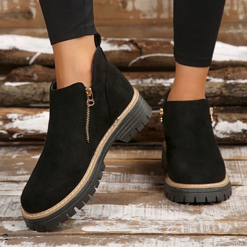 Boots For Women | Side Zip Waterproof Non-Slip
