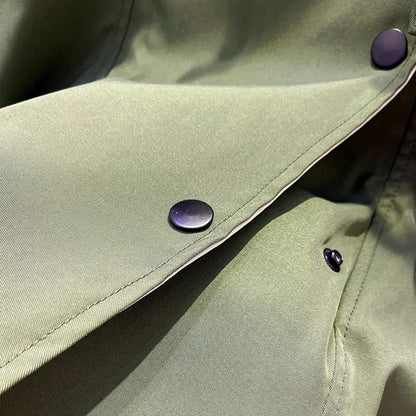 Claire | Trench Coat with Hood and Drawstring Waist